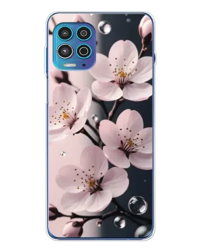 Чехол для Motorola MOTO G100 Pro с картинкой «Нежная сакура и капли» Чехол для Motorola MOTO G100 Pro с картинкой «Нежная сакура и капли»