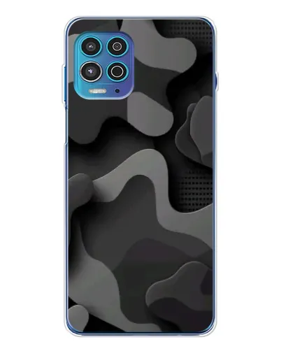 Чехол для Motorola MOTO G100 Pro с картинкой «Темный абстрактный камуфляж»