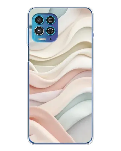 Чехол для Motorola MOTO G100 Pro с картинкой «Пастельные нежные волны»