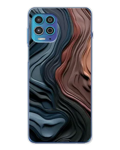Чехол для Motorola MOTO G100 Pro с картинкой «Цветные волны каньона»