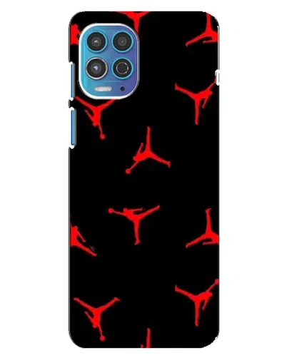 Чехол для Motorola MOTO G100 с картинкой «Jordan Red Pattern»