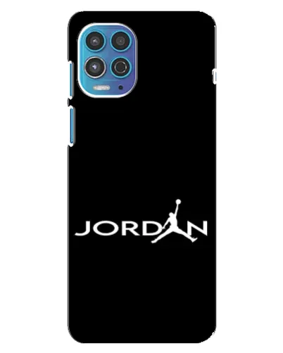 Чехол для Motorola MOTO G100 с картинкой «Jordan White Logo»