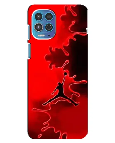 Чехол для Motorola MOTO G100 с картинкой «Jordan Red Smoke»