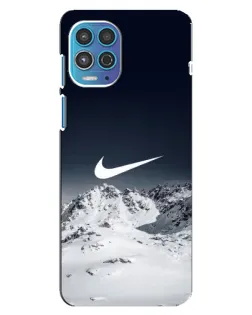 Чехол для Motorola MOTO G100 с картинкой «Nike — зимние горы» Чехол для Motorola MOTO G100 с картинкой «Nike — зимние горы»