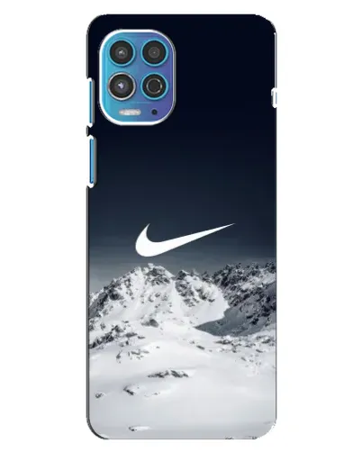 Чехол для Motorola MOTO G100 с картинкой «Nike — зимние горы» Чехол для Motorola MOTO G100 с картинкой «Nike — зимние горы»