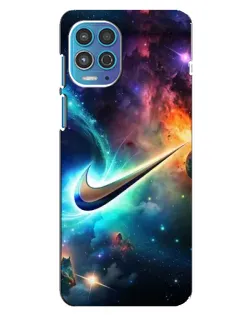 Чехол для Motorola MOTO G100 с картинкой «Космический Nike Swoosh» Чехол для Motorola MOTO G100 с картинкой «Космический Nike Swoosh»