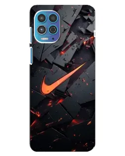 Чехол для Motorola MOTO G100 с картинкой «Nike — эффект разломов» Чехол для Motorola MOTO G100 с картинкой «Nike — эффект разломов»