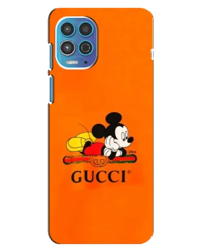 Чехол для Motorola MOTO G100 с картинкой «Микки Маус Gucci — оранж» Чехол для Motorola MOTO G100 с картинкой «Микки Маус Gucci — оранж»