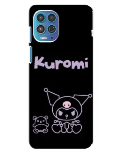 Чехол для Motorola MOTO G100 с картинкой «Kuromi — черный минимализм» Чехол для Motorola MOTO G100 с картинкой «Kuromi — черный минимализм»