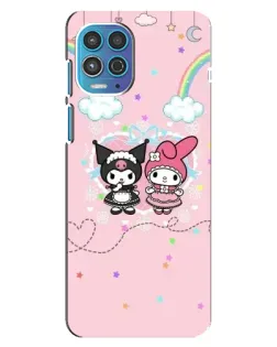 Чехол для Motorola MOTO G100 с картинкой «My Melody и Kuromi» Чехол для Motorola MOTO G100 с картинкой «My Melody и Kuromi»