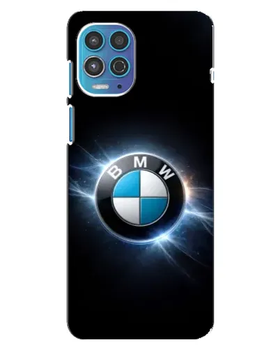 Чехол для Motorola MOTO G100 с картинкой «BMW — неоновое сияние»