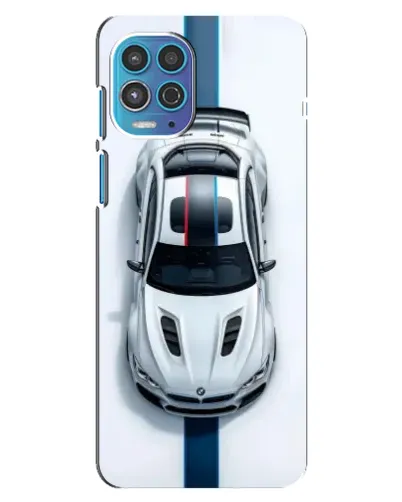 Чехол для Motorola MOTO G100 с картинкой «Вид сверху — BMW M»