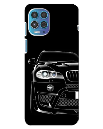 Чехол для Motorola MOTO G100 с картинкой «Темный силуэт BMW»