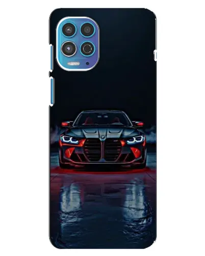 Чехол для Motorola MOTO G100 с картинкой «BMW на мокрой дороге»