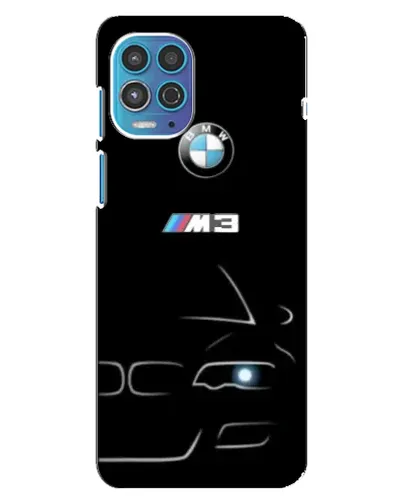 Чехол для Motorola MOTO G100 с картинкой «Минималистичный принт BMW M3»