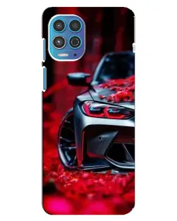 Чехол для Motorola MOTO G100 с картинкой «Спортивная BMW и цветы» Чехол для Motorola MOTO G100 с картинкой «Спортивная BMW и цветы»