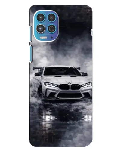 Чехол для Motorola MOTO G100 с картинкой «BMW сквозь туман»