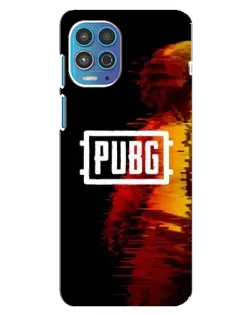 Чехол для Motorola MOTO G100 с картинкой «Яркий логотип PUBG»