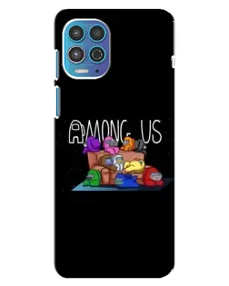 Чехол для Motorola MOTO G100 с картинкой «Логотип Among Us»