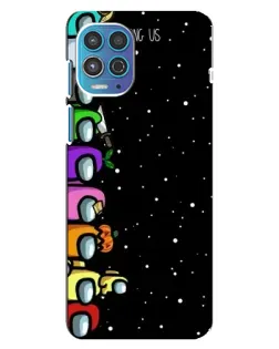 Чехол для Motorola MOTO G100 с картинкой «Команда Among Us»