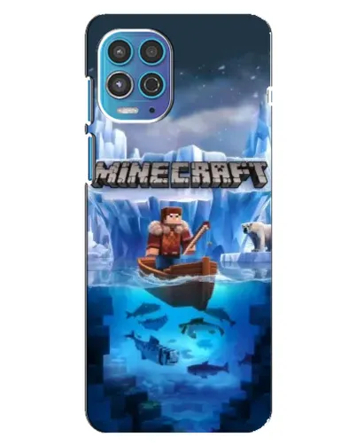 Чехол для Motorola MOTO G100 с картинкой «Minecraft ледяной мир» Чехол для Motorola MOTO G100 с картинкой «Minecraft ледяной мир»