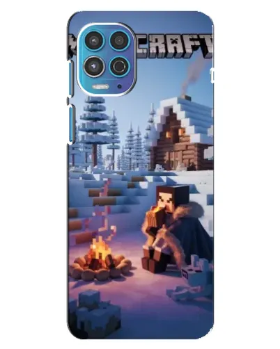 Чехол для Motorola MOTO G100 с картинкой «Зимний Minecraft» Чехол для Motorola MOTO G100 с картинкой «Зимний Minecraft»