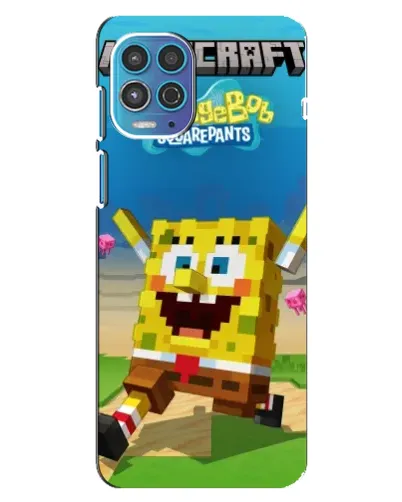 Чехол для Motorola MOTO G100 с картинкой «Губка Боб Minecraft» Чехол для Motorola MOTO G100 с картинкой «Губка Боб Minecraft»