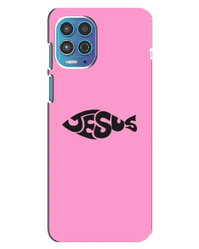 Чехол для Motorola MOTO G100 с картинкой «Розовый символ Jesus» Чехол для Motorola MOTO G100 с картинкой «Розовый символ Jesus»