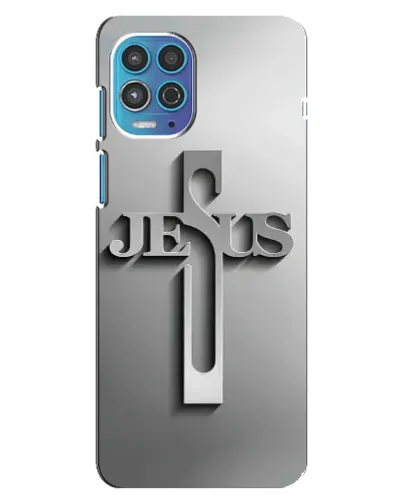 Чохол для Motorola MOTO G100 з картинкою «Металевий хрест Jesus» Чохол для Motorola MOTO G100 з картинкою «Металевий хрест Jesus»
