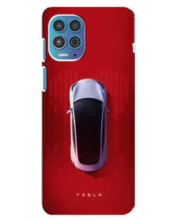 Чехол для Motorola MOTO G100 с картинкой «Tesla Top View»