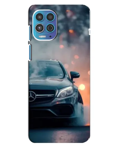 Чехол для Motorola MOTO G100 с картинкой «Mercedes — ночной город» Чехол для Motorola MOTO G100 с картинкой «Mercedes — ночной город»