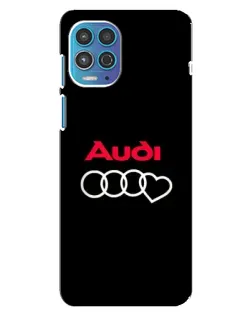 Чехол для Motorola MOTO G100 с картинкой «Логотип Audi Heart»