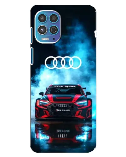 Чехол для Motorola MOTO G100 с картинкой «Audi Sport — неон»