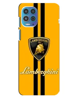 Чехол для Motorola MOTO G100 с картинкой «Lamborghini Stripe желтый»