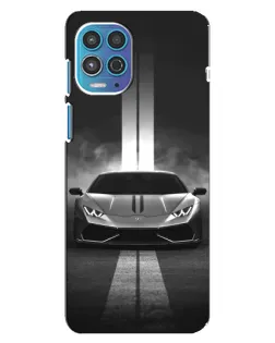 Чехол для Motorola MOTO G100 с картинкой «Lamborghini симметрия дорог»