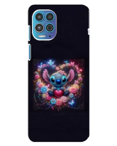 Чехол для Motorola MOTO G100 с картинкой «Stitch в цветах» Чехол для Motorola MOTO G100 с картинкой «Stitch в цветах»