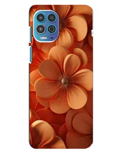 Чехол для Motorola MOTO G100 с картинкой «Оранжевый макро цветок»