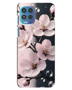 Чехол для Motorola MOTO G100 с картинкой «Нежная сакура и капли»
