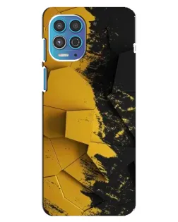 Чехол для Motorola MOTO G100 с картинкой «Золотые осколки геометрии»