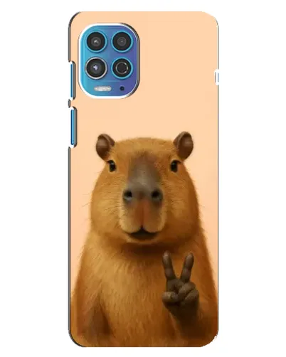 Чехол для Motorola MOTO G100 с картинкой «Капибара виктория» Чехол для Motorola MOTO G100 с картинкой «Капибара виктория»