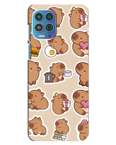 Чехол для Motorola MOTO G100 с картинкой «Капибары паттерн» Чехол для Motorola MOTO G100 с картинкой «Капибары паттерн»