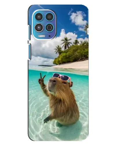 Чехол для Motorola MOTO G100 с картинкой «Капибара на море» Чехол для Motorola MOTO G100 с картинкой «Капибара на море»