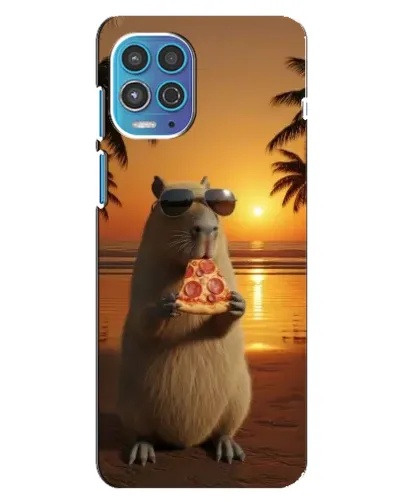 Чехол для Motorola MOTO G100 с картинкой «Капибара с пиццей» Чехол для Motorola MOTO G100 с картинкой «Капибара с пиццей»