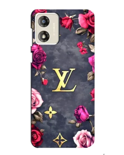 Чехол для Motorola MOTO G13 с картинкой «Цветочный Louis Vuitton»