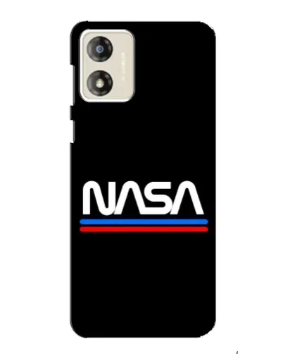 Чехол для Motorola MOTO G13 с картинкой «NASA — классика Red Blue» Чехол для Motorola MOTO G13 с картинкой «NASA — классика Red Blue»