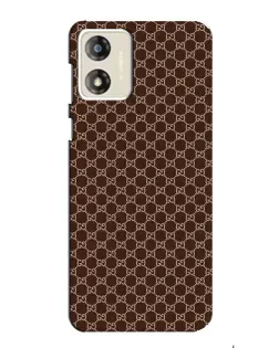Чехол для Motorola MOTO G13 с картинкой «Gucci — шоколадная сетка»