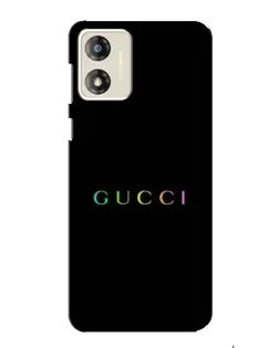Чехол для Motorola MOTO G13 с картинкой «Gucci — неоновый минимализм»