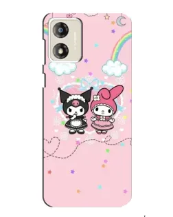 Чехол для Motorola MOTO G13 с картинкой «My Melody и Kuromi» Чехол для Motorola MOTO G13 с картинкой «My Melody и Kuromi»