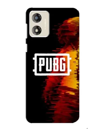 Чехол для Motorola MOTO G13 с картинкой «Яркий логотип PUBG»