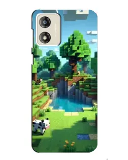 Чехол для Motorola MOTO G13 с картинкой «Minecraft летний день»